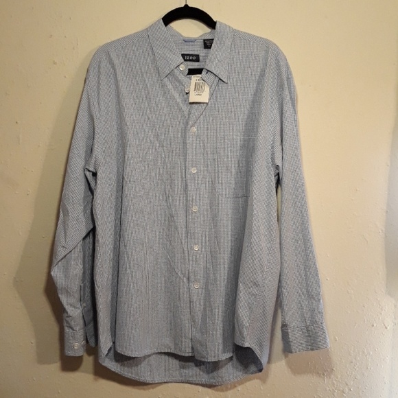 Other - Nwt blue checkered long sleeve